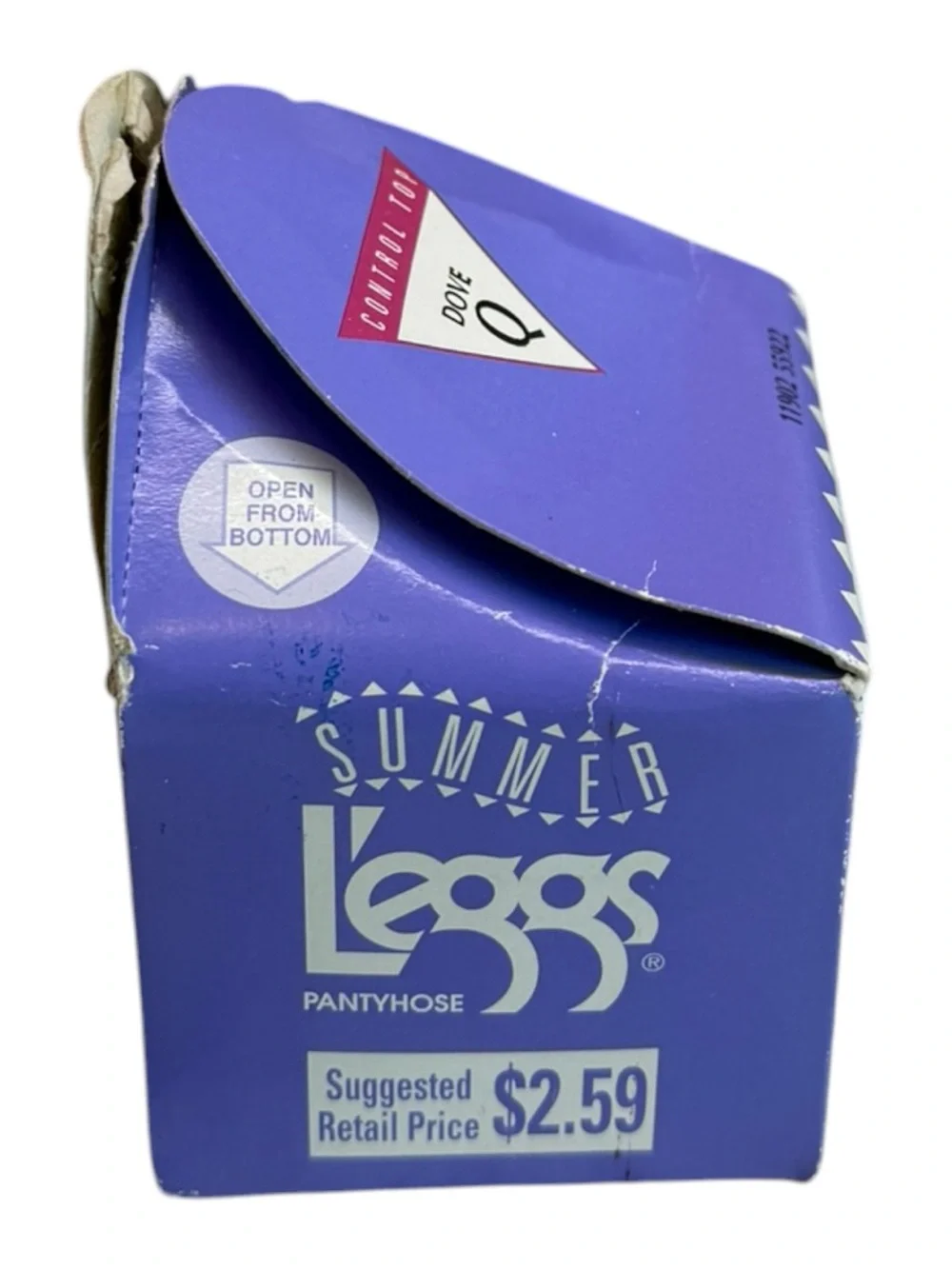 1994 Summer L’eggs Control Top  pantyhose Dove Size Q 11902 NOS